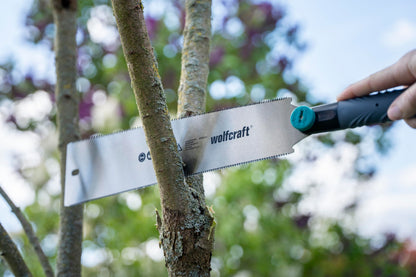 wolfcraft Japansäge Ryoba Handsäge beidseitig verzahnt 33 cm