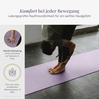 Lotuscrafts MUDRA Yogamatte, rutschfest, 183 x 61 cm, 5 mm