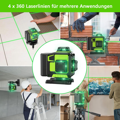 karzu GA-5 Kreuzlinienlaser 4x360° selbstnivellierend 16 Linien grün