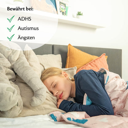 Ella Kinder Gewichtsdecke Therapiedecke 3.2kg 100x150cm - Hippo