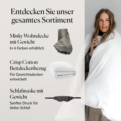 CURA Pearl Classic Gewichtsdecke Therapiedecke – 150x210 cm, 9kg