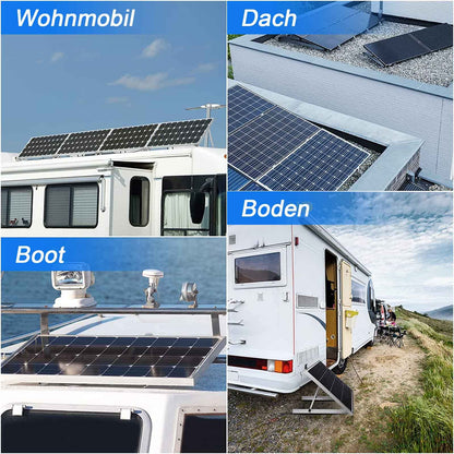 GLIESE Solarmodul-Halterung 114 cm, verstellbar 0°–90°, 2 Sets