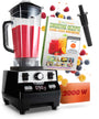 NUTRI-BLENDER MAX Hochleistungsmixer, schwarz, mit transparentem 2L Tritan-Mixbehälter. Püriert Obst, Gemüse & Eis für Smoothies.