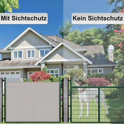 AXT SHADE Balkon Sichtschutz 90x800 cm wetterfest Taupe