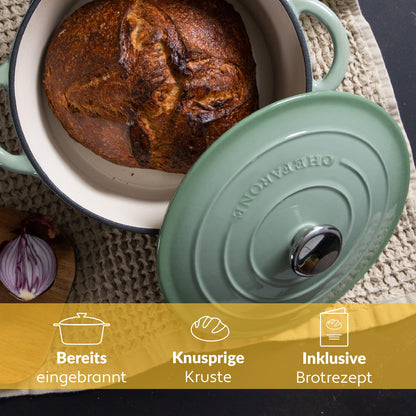 Chefarone Gusseisen Schmortopf emailliert 26 cm - Induktion