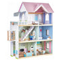 Giant bean Holz Puppenhaus – 80 cm hoch, mit Aufzug und Licht. Hohes Holz-Puppenhaus (80cm). Ermöglicht Puppenspiel auf mehreren Ebenen mit Aufzug und Licht.