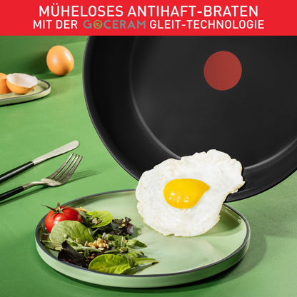 Tefal Duetto On Pfannen-Set 3-tlg. 20/24/28 cm Go Ceram Edelstahl