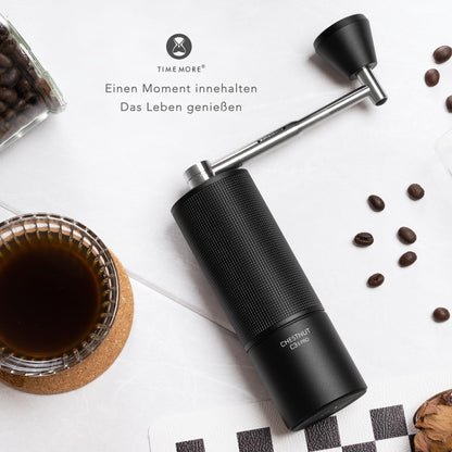 TIMEMORE Chestnut C3s PRO Manuelle Kaffeemühle - Schwarz Klappgriff