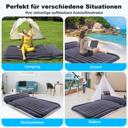 KMZ SUV Luftmatratze mit 2 Kissen – Auto-Luftbett für Camping