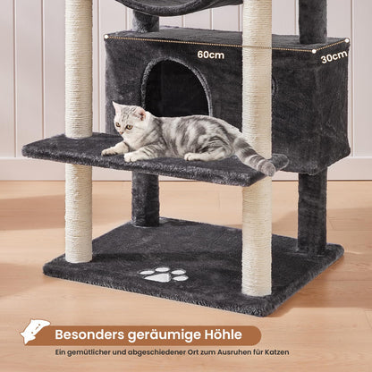 MSmask grosser Kratzbaum XXL für grosse Katzen – Rauchgrau