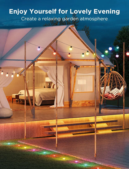 Govee Aussen 2 LED Lichterkette – RGBICW Dimmbar 15M