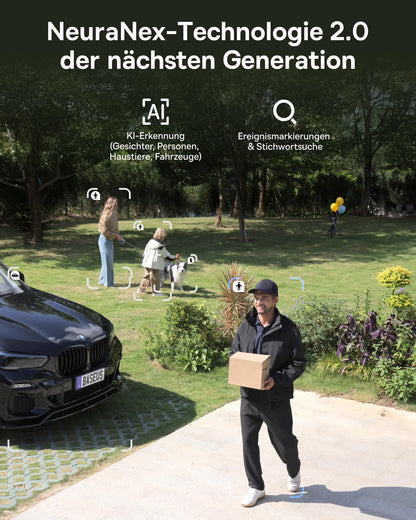 Baseus Security X1 Pro Überwachungskamera aussen, Dual 3K, Solar