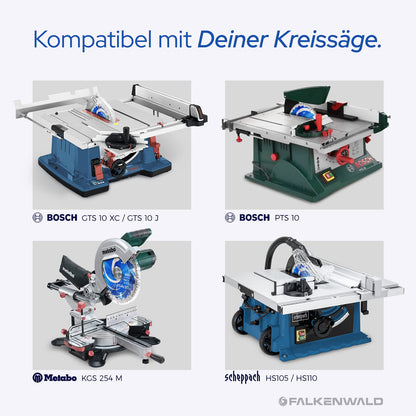 Falkenwald Kreissägeblatt 254x30 mm 80 Zähne Multi für Holz & Metall