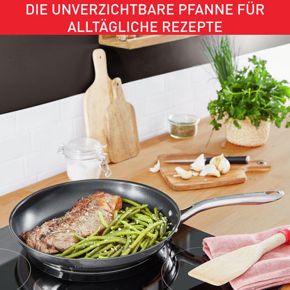 Tefal Infinite Bratpfanne 28 cm, Edelstahl, mit Antihaftversiegelung
