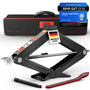 HEYNER Scherenwagenheber 2t UltraLift L PRO mit Ratsche und Tasche, drehbare Gummiauflage, für Reifenwechsel