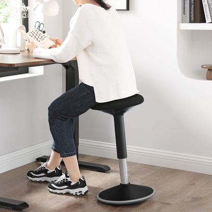 SONGMICS Dynamischer Sitz-Stehhocker OSC05BK – Höhenverstellbar, Schwarz
