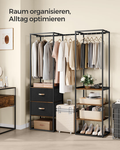SONGMICS Offener Kleiderschrank RGR003B01 - Vintagebraun