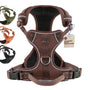 FREUDENTIER Hundegeschirr Clyde Chocolate Edition mit Griff, Braun, M – Mesh-Gewebe und reflektierende Elemente