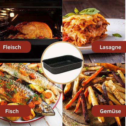 NAMAI Auflaufform Lasagne 40 x 28 cm Aluminium antihaftbeschichtet
