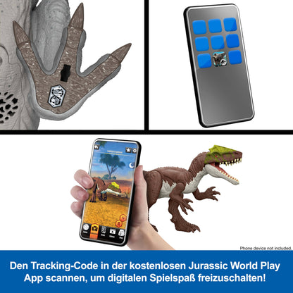 Mattel Jurassic World Mosasaurus Actionfigur mit Mini-Dilophosaurus