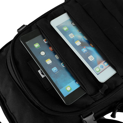 FALKENSTEJN Multifunktionsrucksack 35-40 L schwarz mit Notebookfach