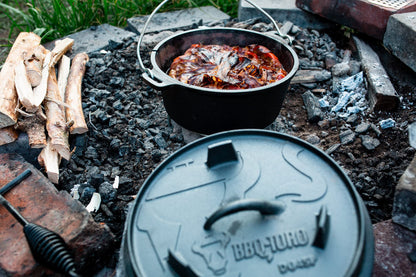 BBQ-Toro Dutch Oven Premium DO12P Gusseisen Topf 13.6L eingebrannt