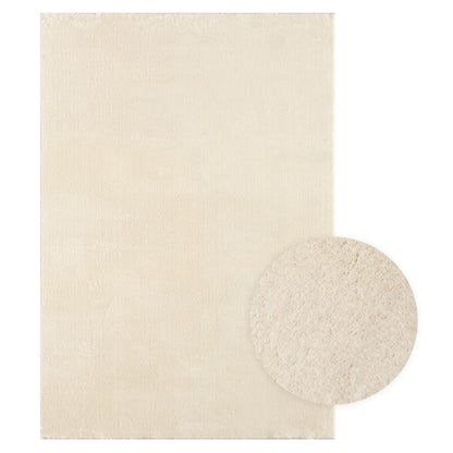 the carpet Relax Felloptik Teppich - Beige 240x340 cm