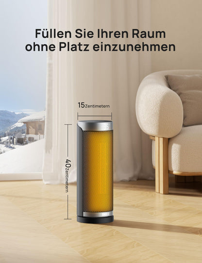 Dreo Heizlüfter Solaris Slim H3 PTC Keramik mit Fernbedienung
