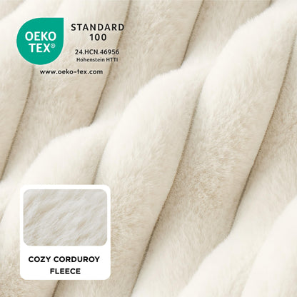 BEDSURE Orthopädisches Hundebett für grosse Hunde, 106x76 cm, Creme