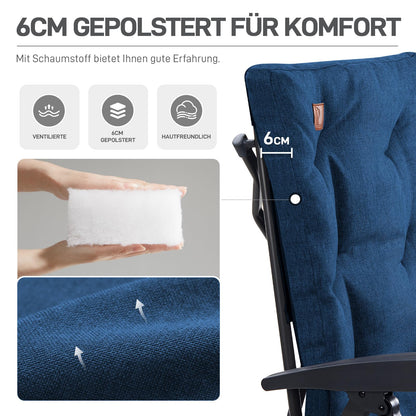 EVER ADVANCED Campingstuhl faltbar, 4-fach verstellbar, bis 150 kg