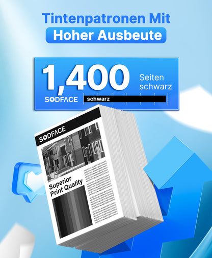 SODFACE 203A Toner Set 4er-Pack kompatibel für HP Color LaserJet Pro