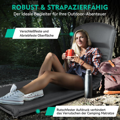 HIKENTURE Isomatte Selbstaufblasend Camping Matratze 8CM A1