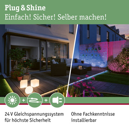 Paulmann Plug & Shine Netzteil 98850 IP44 230/24V DC silber