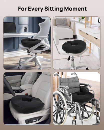 Feagar Hämorrhoiden Sitzkissen, orthopädischer Sitzring, Memory-Schaum
