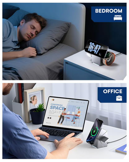 ZEEHOO CubeTrick-X 3-in-1 Ladestation - Apple Magsafe Qi2