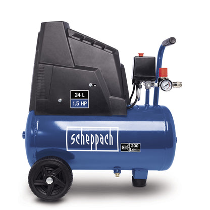 Scheppach Kompressor HC25o - ölfrei 24L 8 bar inkl. Werkzeug Set