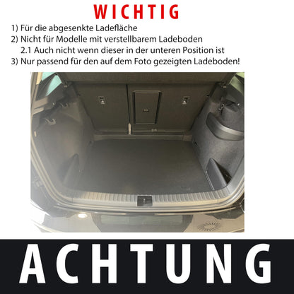ELMASLINE Skoda Karoq Fussmatten & Wanne Set – Vertiefter Ladeboden