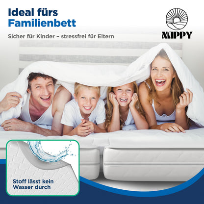 NAPPY Liebesbrücke 180 x 200 cm Matratzenkeil mit Verbinder, waschbar