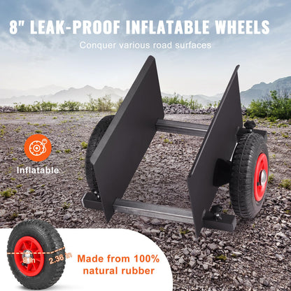 VEVOR Plattenwagen 272 kg, Plattentransportwagen mit 20-cm-Luftreifen