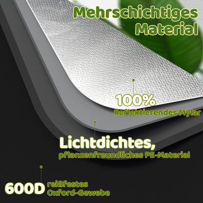 Vigevee Grow Tent Growzelt Growschrank – 120x60x180cm