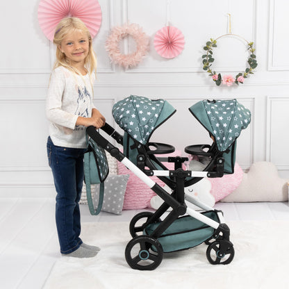 Bayer Design Twin XEO Zwillingspuppenwagen 26758AA mit Tasche