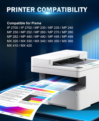HALLOLUX PG-512 CL-513 Druckerpatronen kompatibel für Canon, 2er-Pack