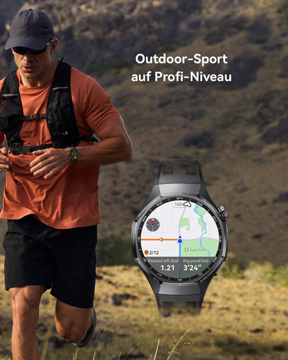 HUAWEI Watch GT 6 Pro Smartwatch mit GPS und EKG, 46 mm, Schwarz