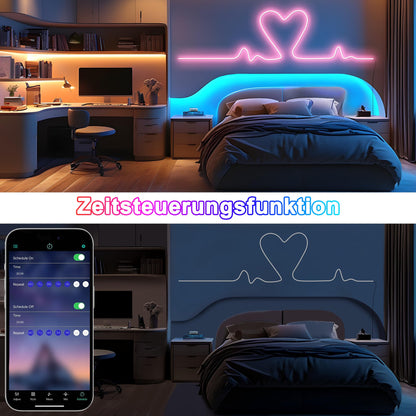Cozylady RGB Neon LED Streifen 20 m, 24 V, mit App und Fernbedienung