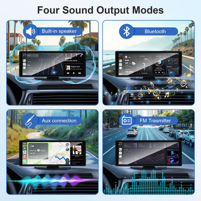 DriveView 10,26 Zoll Wireless Carplay/AA Display + 4K Dashcam