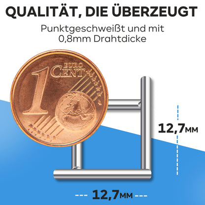 KrapTrap Volierendraht Drahtgitter verzinkt - 20m x 1m, 12x12mm