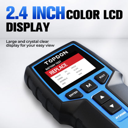 TOPDON BT200 Autobatterie Tester – Lade- & Anlasseranalyse