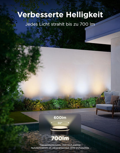 Govee Outdoor LED Strahler RGBWIC - Smart Gartenbeleuchtung 4er-Pack