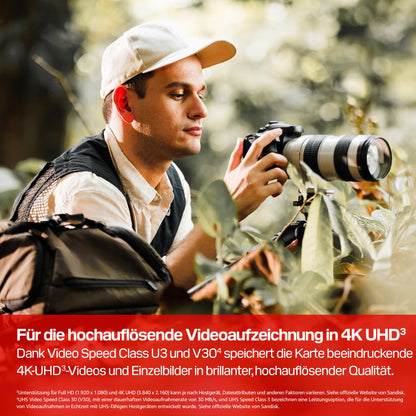 SanDisk Extreme PRO SD UHS-I Speicherkarte 256 GB, 250 MB/s, V30