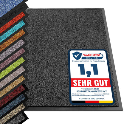 etm® Schmutzfangmatte Türmatte - Anthrazit-Schwarz 135x200 cm, rechteckig. Fängt Schmutz im Eingangsbereich ab.